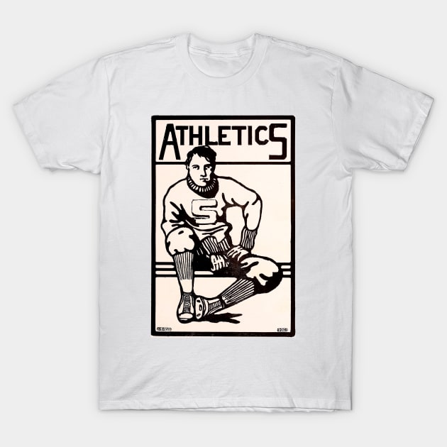 Vintage Athletics Football T-Shirt by pdpress